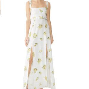 NWOT Yellow Floral maxi